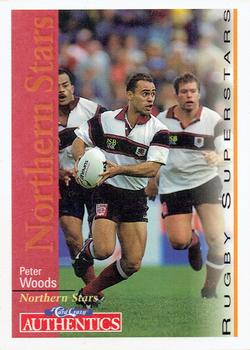 1995 Card Crazy Authentics Rugby Union NPC Superstars #13 Peter Woods Front